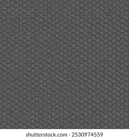 Black mat, made of rubber, synthetic or natural fibers. Old and durable fabric. Dark textile background. Seamless pattern. Abstract vector.