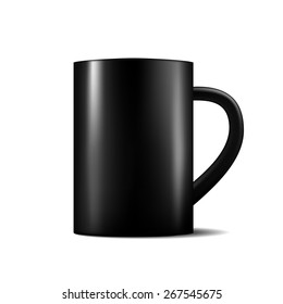 Black matte cup template