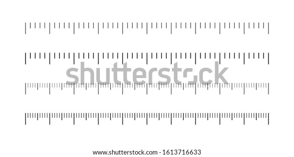 Black Measuring Scale On White Background Stock Vector (Royalty Free ...