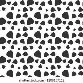 Black mediators on white background abstract pattern vector