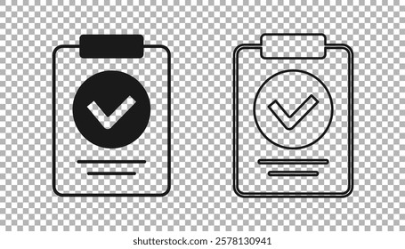 Black Medical prescription icon isolated on transparent background. Rx form. Recipe medical. Pharmacy or medicine symbol.  Vector