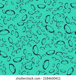 Black Medieval bow icon isolated seamless pattern on green background. Medieval weapon.  Vector