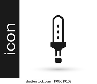 Black Medieval sword icon isolated on white background. Medieval weapon.  Vector