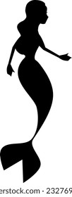 black memaid vector elegant sea ocean