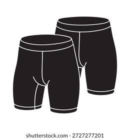 Briefs y baúles de boxeador de los hombres negros lado a lado
