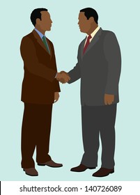 Black men Shaking Hands