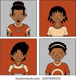 Black Men Vector Collection F