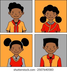 Black Men Vector Collection H
