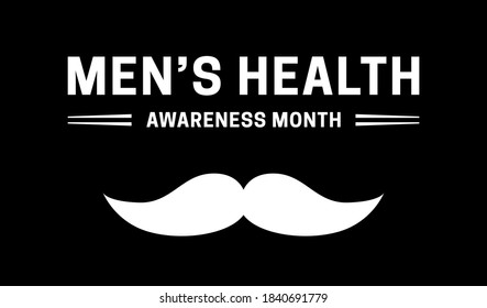 Black Men's Health Awareness Month Background Illustration