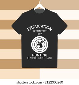 Black men's t-shirt realistic mockup. Vector illustration