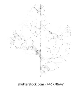 Black Mesh Structure Vector Background | EPS10 Design