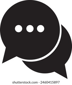 black message icon design EPS 10