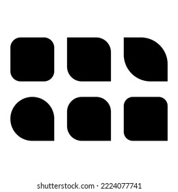 black messages. Text message. speak bubble. Geometric background. Vector illustration. Stock image. 