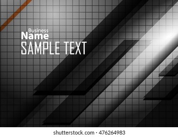 Black metal background with red gold element. Mosaic wave illustration