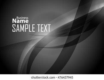 Black metal background with red gold element. Mosaic wave illustration
