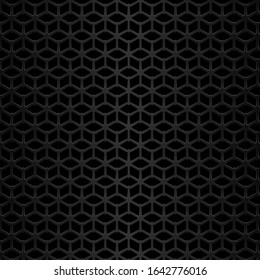 Black metal background. Vector geometric pattern