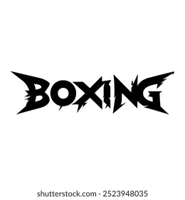 black metal boxing sport fight sticker fashion t shirt vector illustration template design