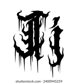 Black Metal Font for merchandise