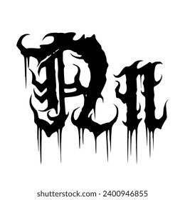 Black Metal Font for merchandise