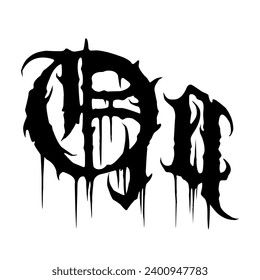Black Metal Font for merchandise