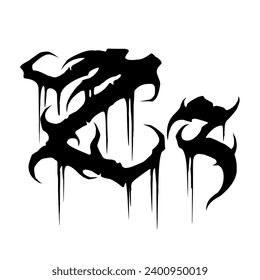 Black Metal Font for merchandise