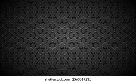 Black metal grid pattern background. Metal mesh with highlights