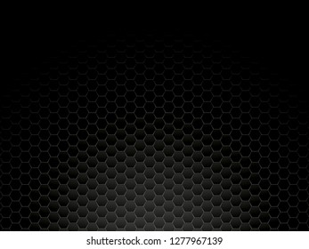 black metal hexagon background