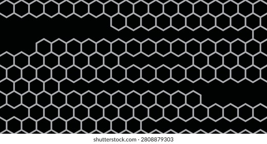 Black Metal Hexagon Grill Texture featuring metallic honeycomb mesh, carbon dark background, industrial steel grate, automotive radiator grill