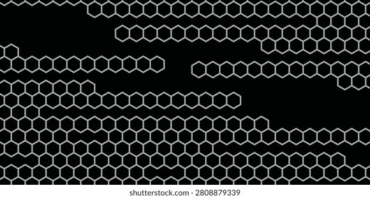 Black Metal Hexagon Grill Texture featuring metallic honeycomb mesh, carbon dark background, industrial steel grate, automotive radiator grill