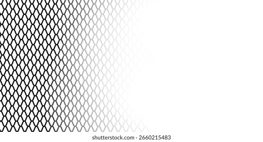 Black metal mesh seamless pattern vector illustration. Metal grid pattern. Silhouette Steel wire Chain link Fence Pattern. modern arts 