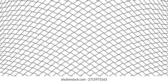 Ilustración vectorial de patrón transparente de malla de metal negro. Patrón de rejilla de metal. Patrón de valla de Enlace de cadena de alambre de acero de silueta. Cerca de la malla de alambre aislada en el fondo blanco