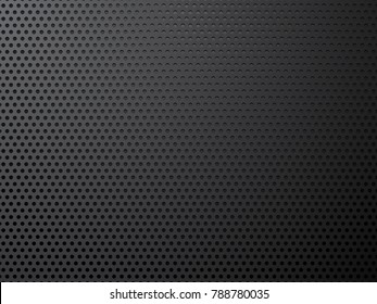 Black Metal Perforated Background