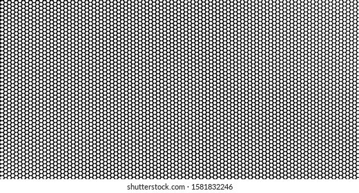  Black metal plate with dots. punched texture a vector background.perforate