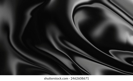 Black metal polished surface for background. can be used for backgrounds, banners, posters. 3d metal polished rich and royal black background.