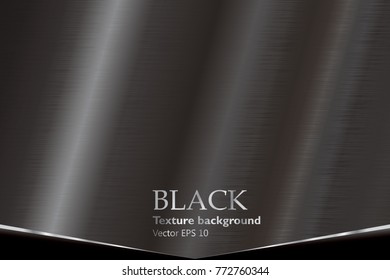 Black metal texture background vector