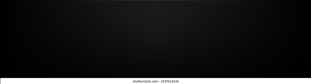Black metal texture steel background. Perforated sheet metal. - Shutterstock ID 1419614126