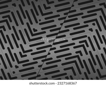 Black metal texture steel background. Perforated metal sheet.