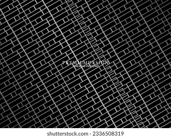 Black metal texture steel background. Perforated metal sheet.