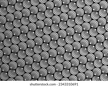 Black metal texture steel background. Luxurious steel ornament. Perforated metal sheet.