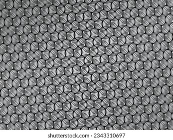 Black metal texture steel background. Luxurious steel ornament. Perforated metal sheet.