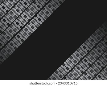 Black metal texture steel background. Luxurious steel ornament. Perforated metal sheet.