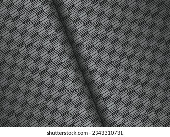 Black metal texture steel background. Luxurious steel ornament. Perforated metal sheet.