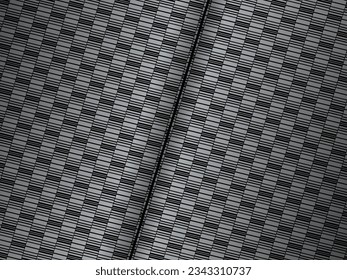 Black metal texture steel background. Luxurious steel ornament. Perforated metal sheet.