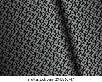 Black metal texture steel background. Luxurious steel ornament. Perforated metal sheet.