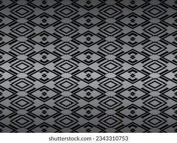 Black metal texture steel background. Luxurious steel ornament. Perforated metal sheet.