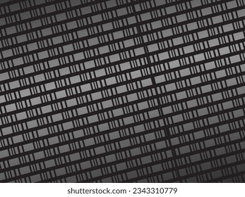 Black metal texture steel background. Luxurious steel ornament. Perforated metal sheet.