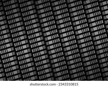 Black metal texture steel background. Luxurious steel ornament. Perforated metal sheet.