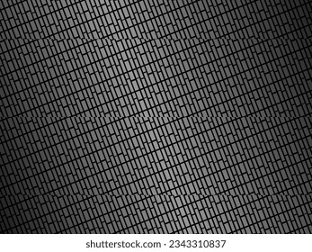 Black metal texture steel background. Luxurious steel ornament. Perforated metal sheet.