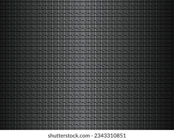 Black metal texture steel background. Luxurious steel ornament. Perforated metal sheet.