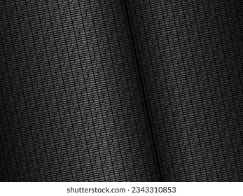 Black metal texture steel background. Luxurious steel ornament. Perforated metal sheet.